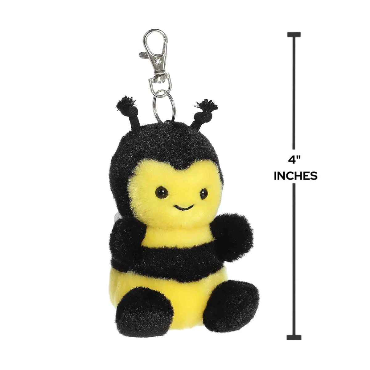 Aurora® Palm Pals™ Queeny Bee™ 4 Inch Clip-On Stuffed Animal Toy, Critters