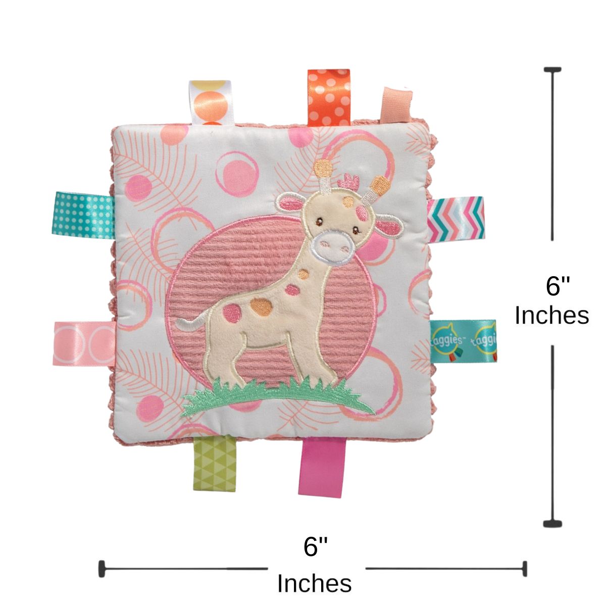 Mary Meyer Taggies 6" X 6" Inch Crinkle Me Activity Toy, Tilly Giraffe