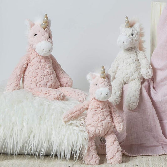 Mary Meyer Putty Collection 10" Inch Stuffed Animal Toy, Blush Unicorn