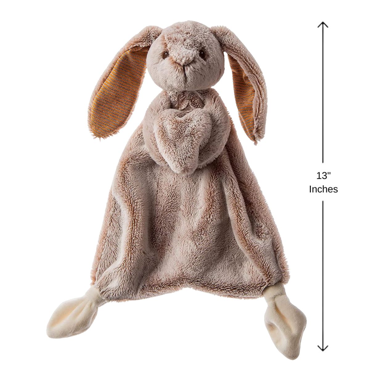 Mary Meyer Lovey 13" Inch Silky Tan Bunny Security Blanket Plush Toy