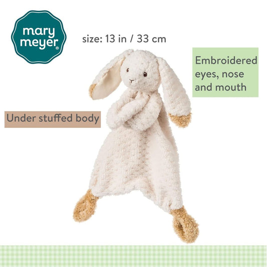 Mary Meyer Lovey Character 13" Inch Security Blanket Toy, Oatmeal Bunny