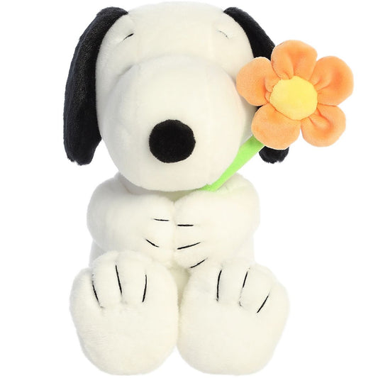 Aurora® Peanuts Snoopy with a Flower™ 11 Inch Stuffed Animal Toy