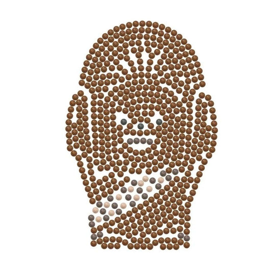 DIAMOND DOTZ Diamond Painting 7" Zipper Pouch Activity Kit, Star Wars Chewbacca Chewie
