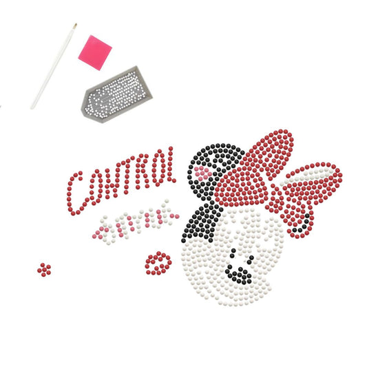 DIAMOND DOTZ Diamond Painting 7" Zipper Pouch Activity Kit, Disney Minnie Mouse