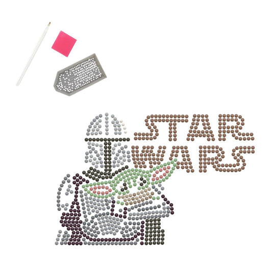 DIAMOND DOTZ Diamond Painting 7" Zipper Pouch Activity Kit, Star Wars Mandolorian & Grogu