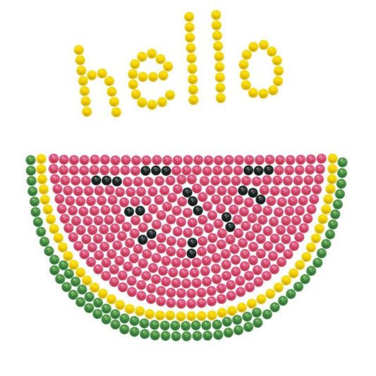 DIAMOND DOTZ Quick DOTZ Hello Watermelon Diamond Art Painting Kit 5.1" X 5.1"