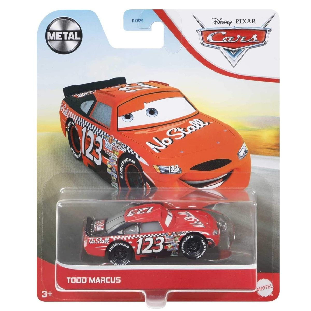 Disney Pixar Cars Character Scale 1:55 Die-Cast Car Vehicle, Todd Marcus