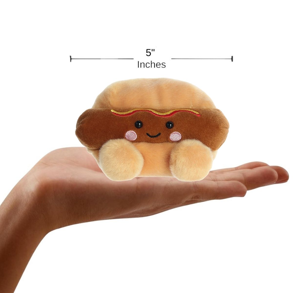 Aurora® Palm Pals™ Colson Hot Dog™ 5 Inch Stuffed Animal Toy #1-180 Cravings