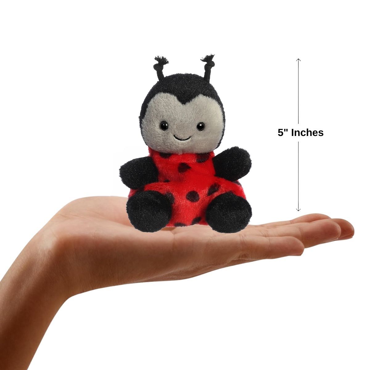 Aurora® Palm Pals™ Lil Spots Ladybug™ 5 Inch Stuffed Animal Plush Toy #1-099 Critters