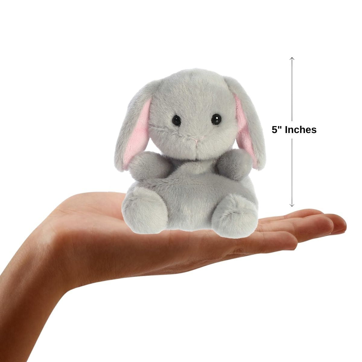 Aurora® Palm Pals™ Pebbles Bunny™ 5 Inch Stuffed Animal Toy #1-197 Pet