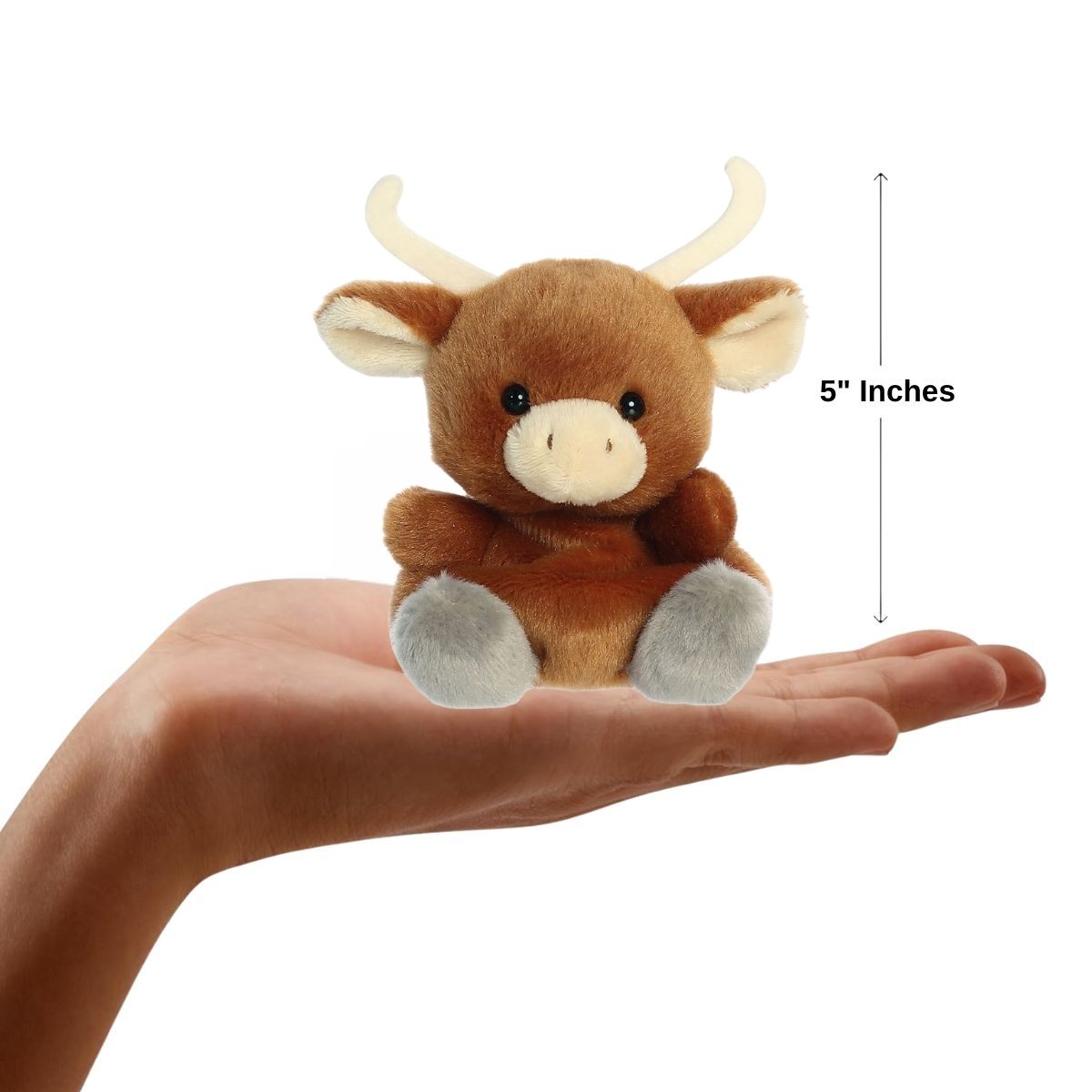 Aurora® Palm Pals™ Landon Longhorn™ 5 Inch Stuffed Animal Toy #1-414 Barn
