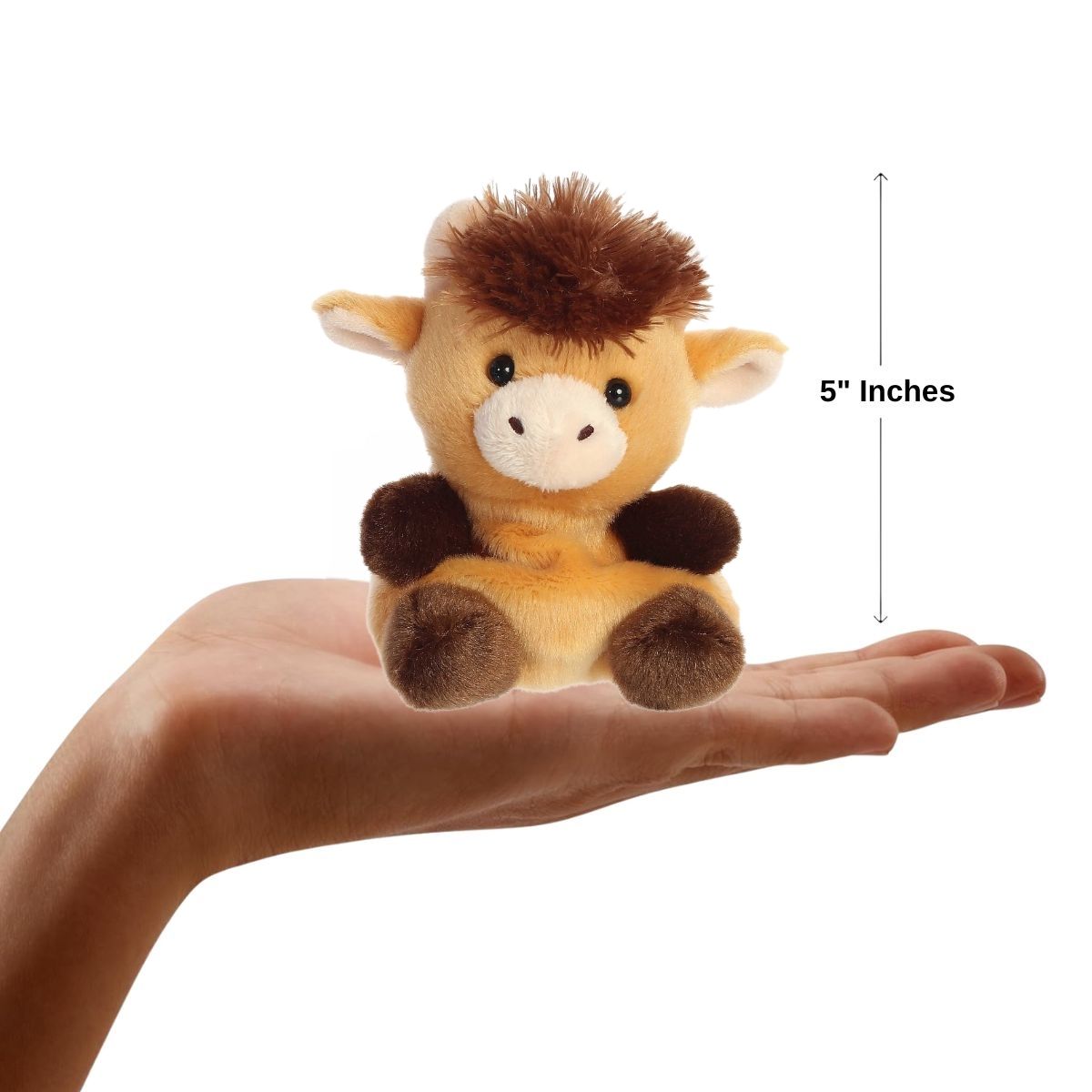 Aurora® Palm Pals™ Hubert Highland Cow™ 5 Inch Stuffed Animal Toy #1-205 Barn