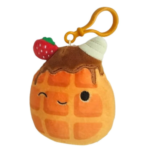 Squishmallows 3.5" Inch Clip-On Weaver The Waffle Plush Toy S3-#2240