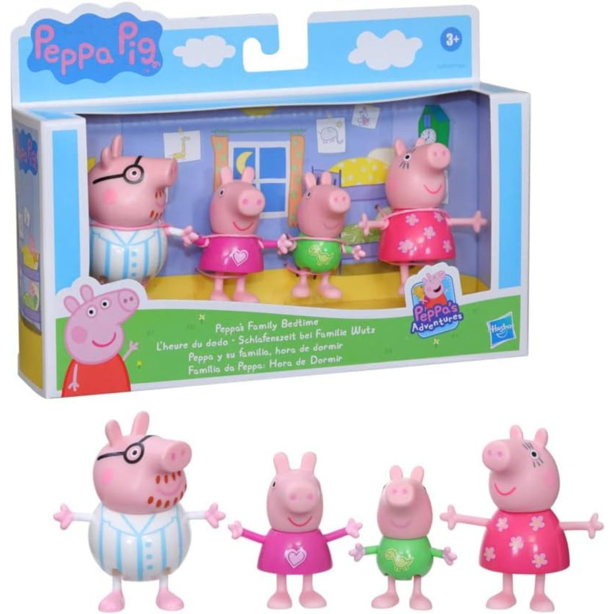 Peppa Pig Peppa's Family Bedtime Figure 4-Pack Toy – GOODIES FOR