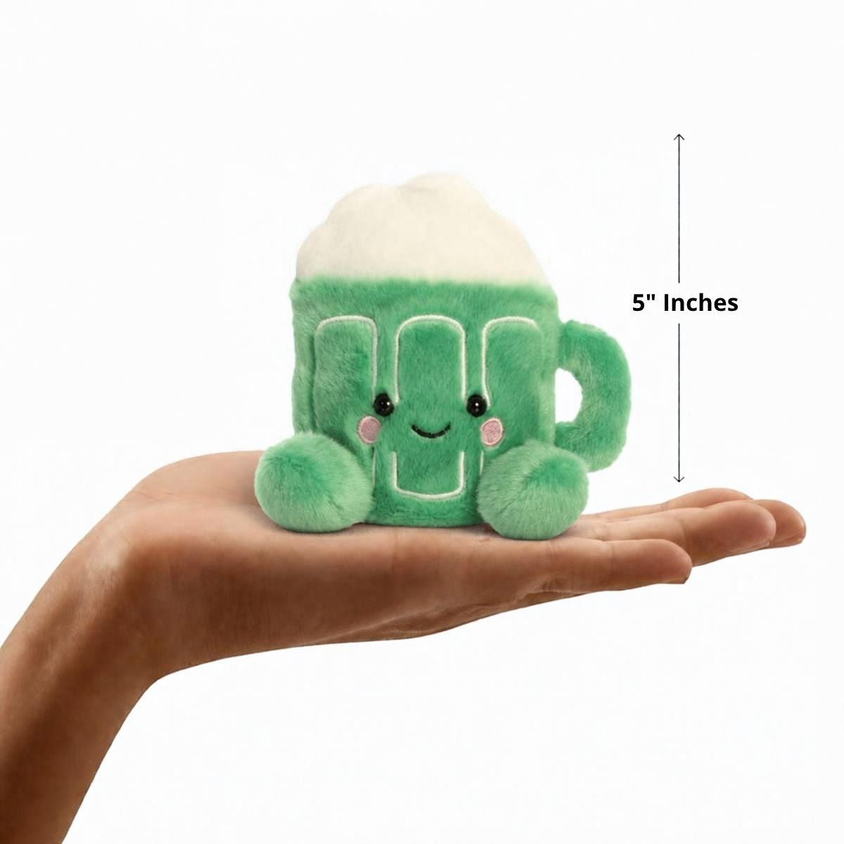 Aurora Palm Pals Cillian Green Bear 5-Inch Stuffed Animal Plush