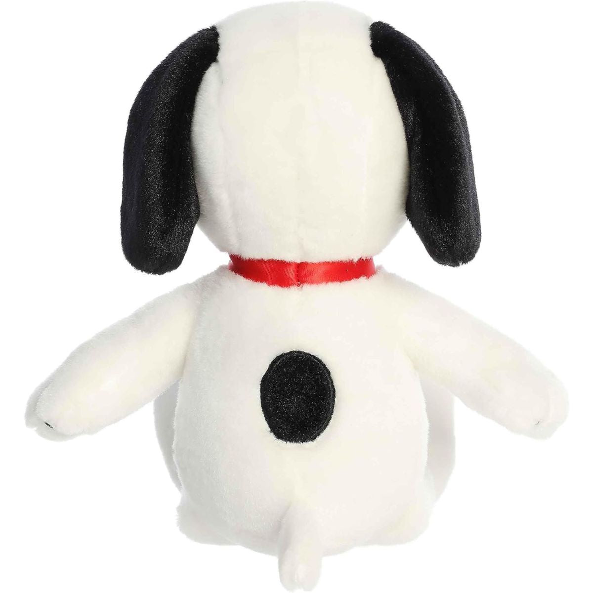 Rear view thumbnail of Floppy Legs Snoopy 12-inch plush #40468 displaying black back spot and black ears.