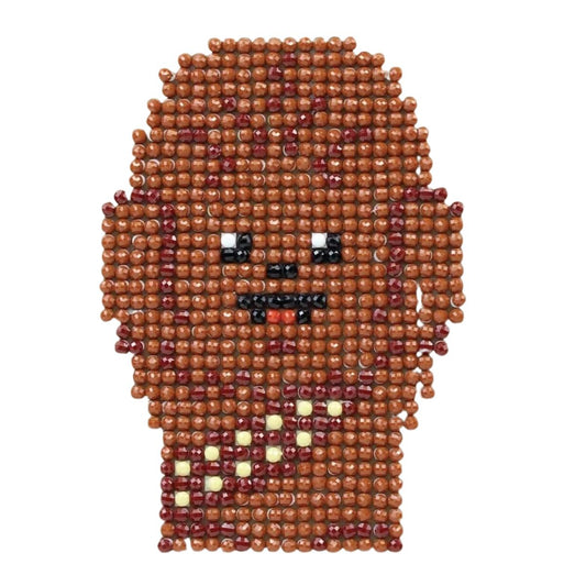 DIAMOND DOTZ Star Wars Chewbacca Chewie Diamond Art Painting Kit 4" X 4"