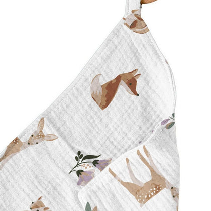 Newcastle Classics Sierra Fox and Deer 100% Cotton Blanket Teether