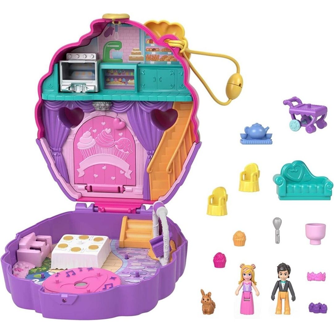Polly Pocket Compact Playset, Unicorn Forest Tea Party