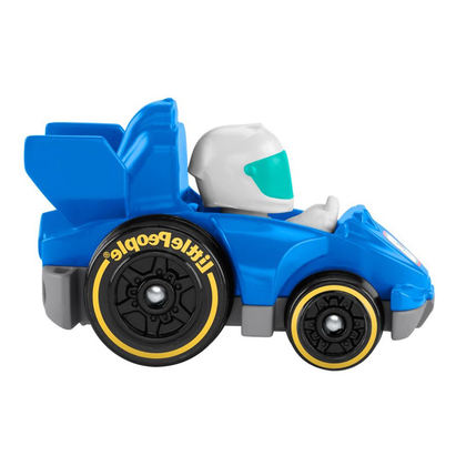 Fisher Price Little People Wheelies Blue Race Car