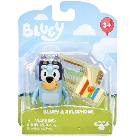 Bluey Story Starter Pack, Bluey & Xylophone 3" Inch Toy Figure. Series 5