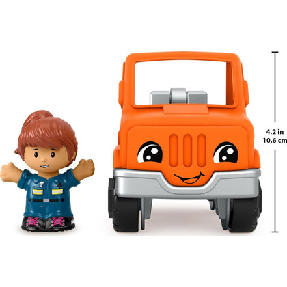 Fisher-Price Little People Help and Go Tow Truck Toy & Figure Set for Toddlers