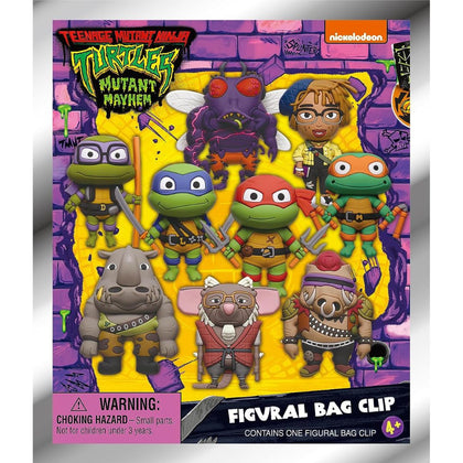 Monogram Teenage Mutant Ninja Turtles (TMNT) Mutant Mayhem 3D Foam 1 Random Blind Bag Clip Key Ring