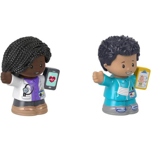 Fisher-Price Little People 2 Pack Action Figure Toy, Doctor and Nurse