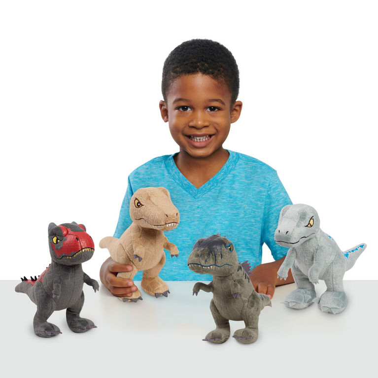 Blue plush toy jurassic world sales