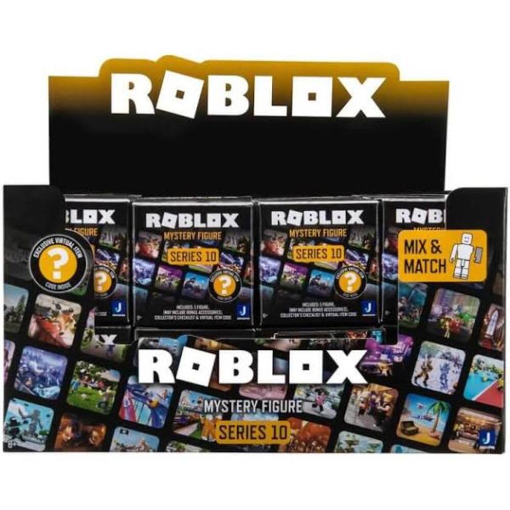Roblox Action Collection - Series 10 Mystery Figure 6-Pack [Includes 6  Exclusive Virtual Items]