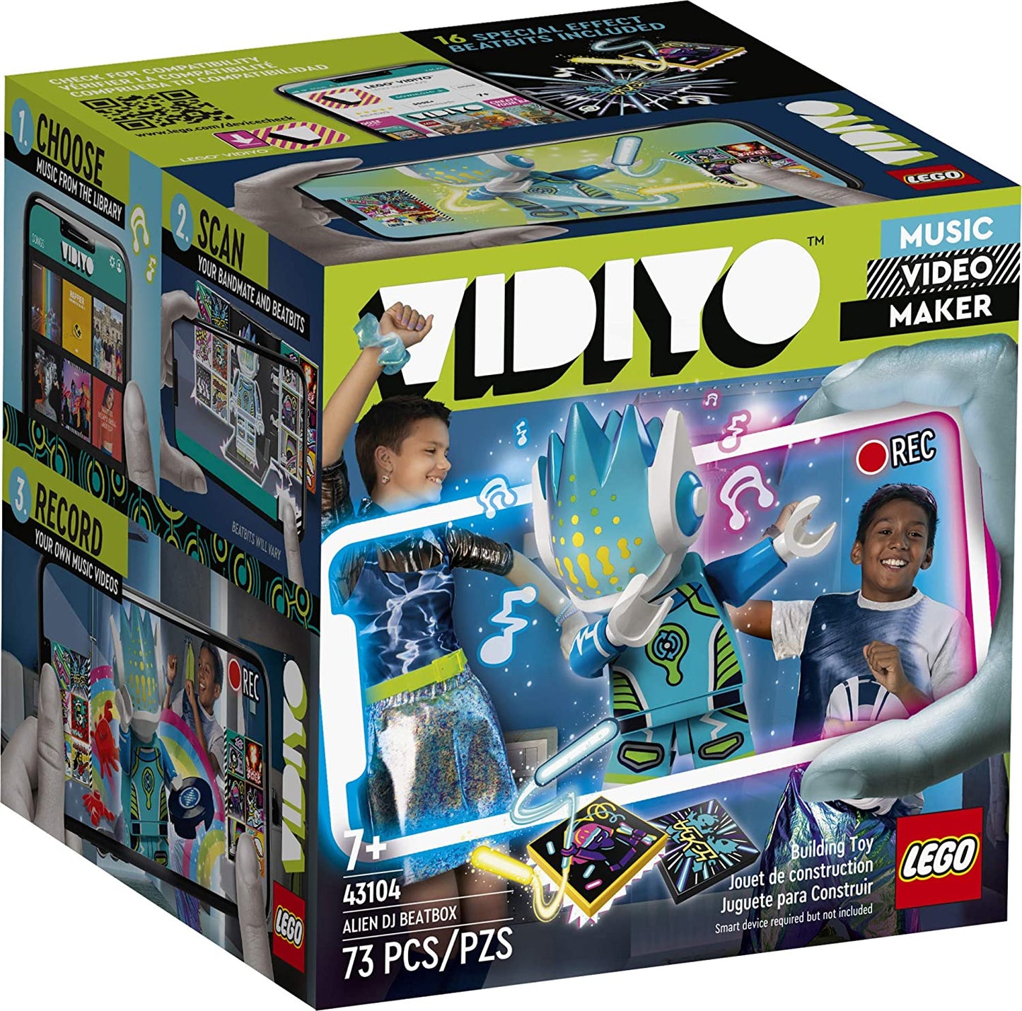 LEGO® VIDIYO Alien DJ Beatbox Building Kit with Exclusive Minifigure 43104, 73 Pieces