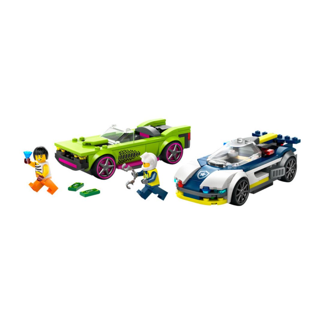 LEGO City Police Car and Muscle Car Chase 60415 213 Pieces