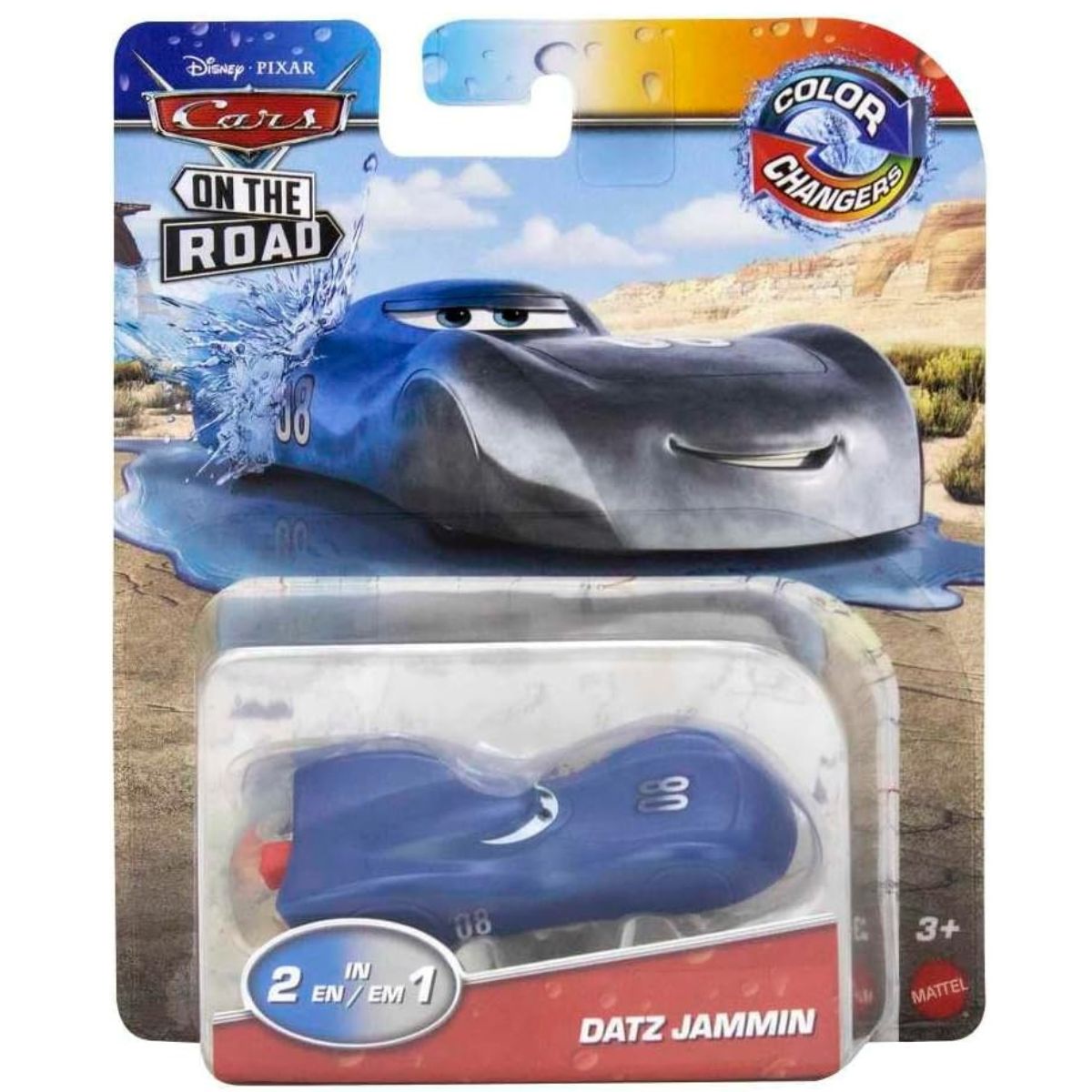 Disney Cars Color Changers On The Road Datz Jammin Vehicle, Scale 1:55