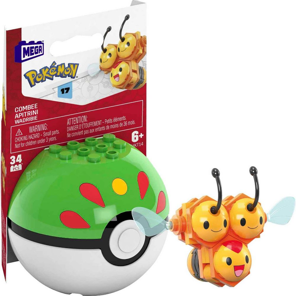 MEGA Pokémon Poké Ball Building Toy Kits with 4 Action Figures for Kids 