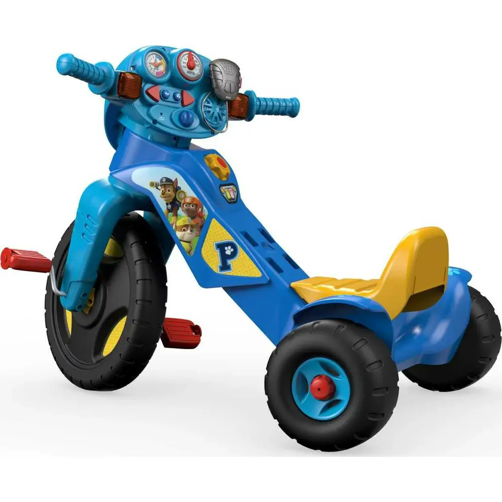 Fisher Price PAW Patrol Lights Sounds Trike Push Pedal Ride On