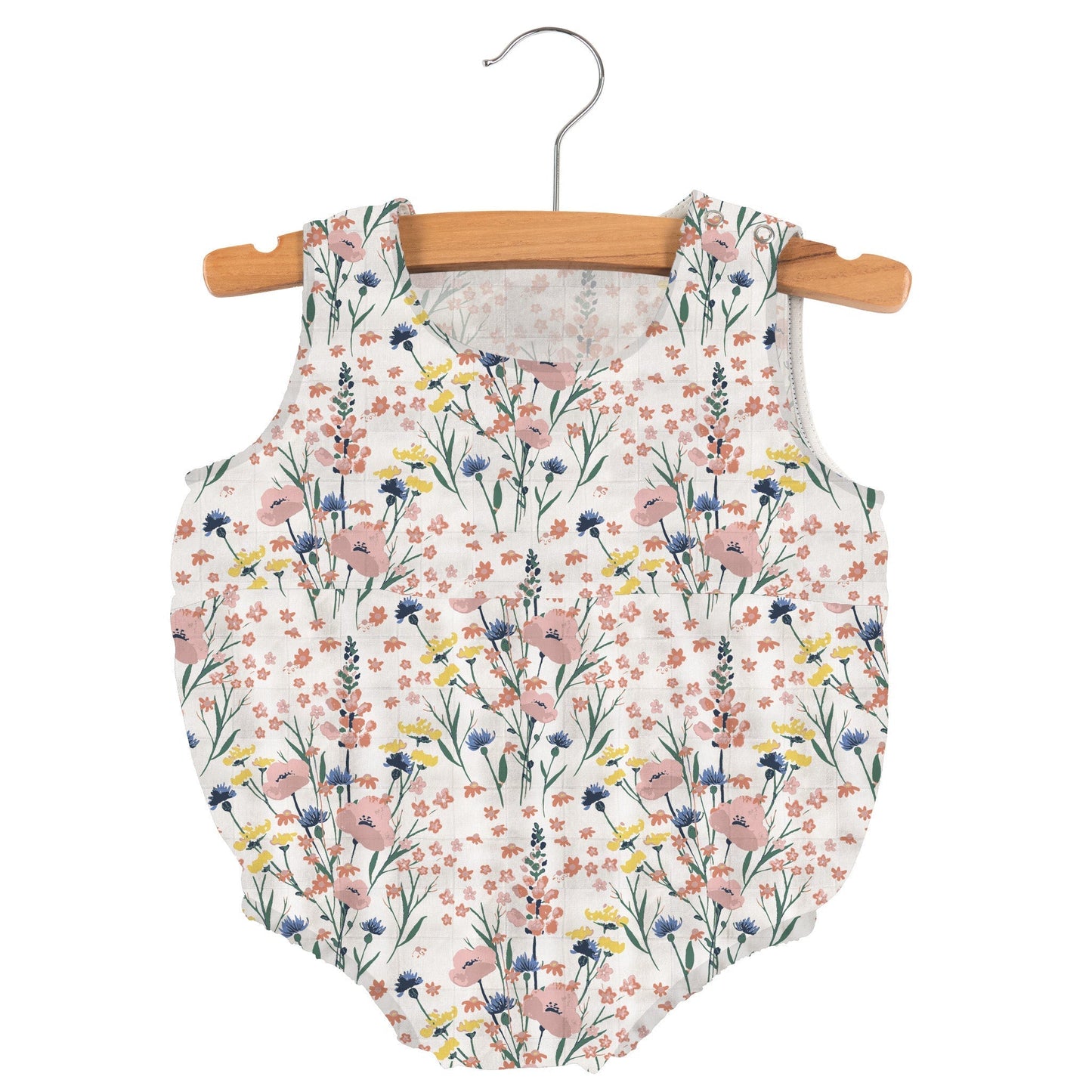 Newcastle Classics Wildflowers 100% Bamboo Muslin One-Piece Mini Bubble