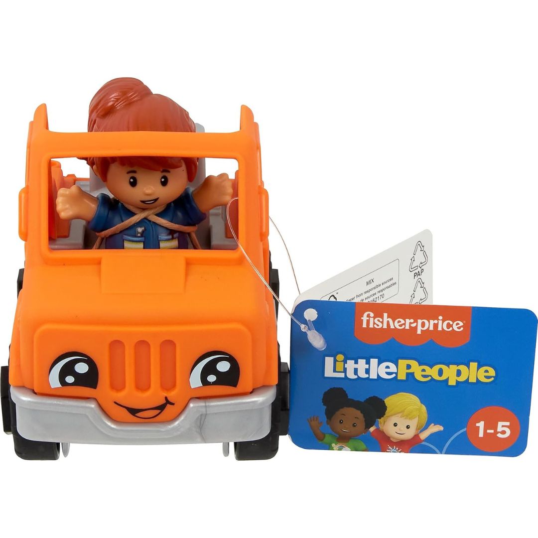 Fisher-Price Little People Help and Go Tow Truck Toy & Figure Set for Toddlers