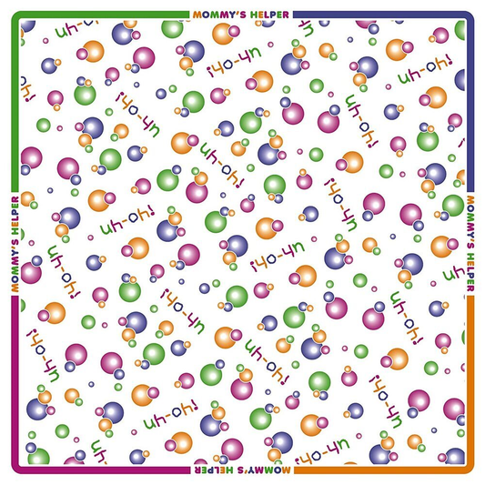 Mommys Helper No Mess Splat Mat for Under High Chair, Printed