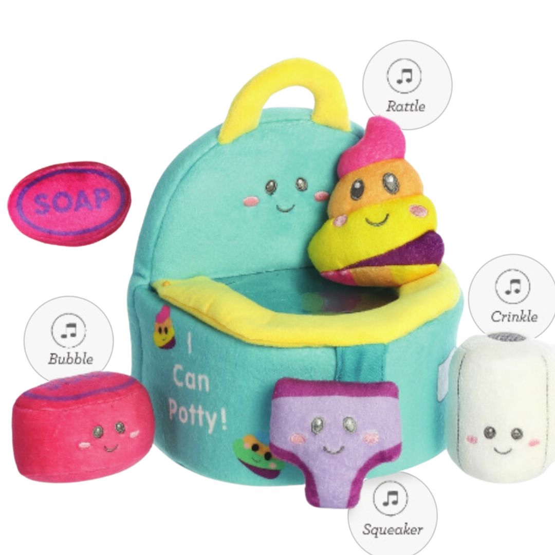 ebba™ Baby Talk™ My First Potty™ 7 Inch Stuffed Activity Carrier Toy