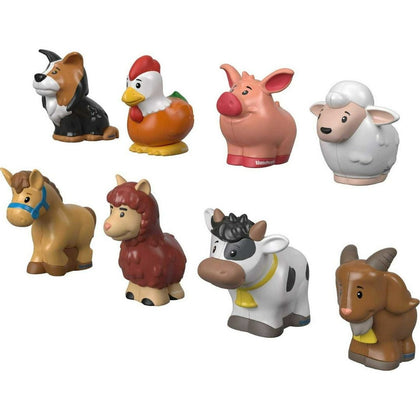 Fisher-Price Little People Farm Animal Friends 8-Piece Figure Set for Toddlers
