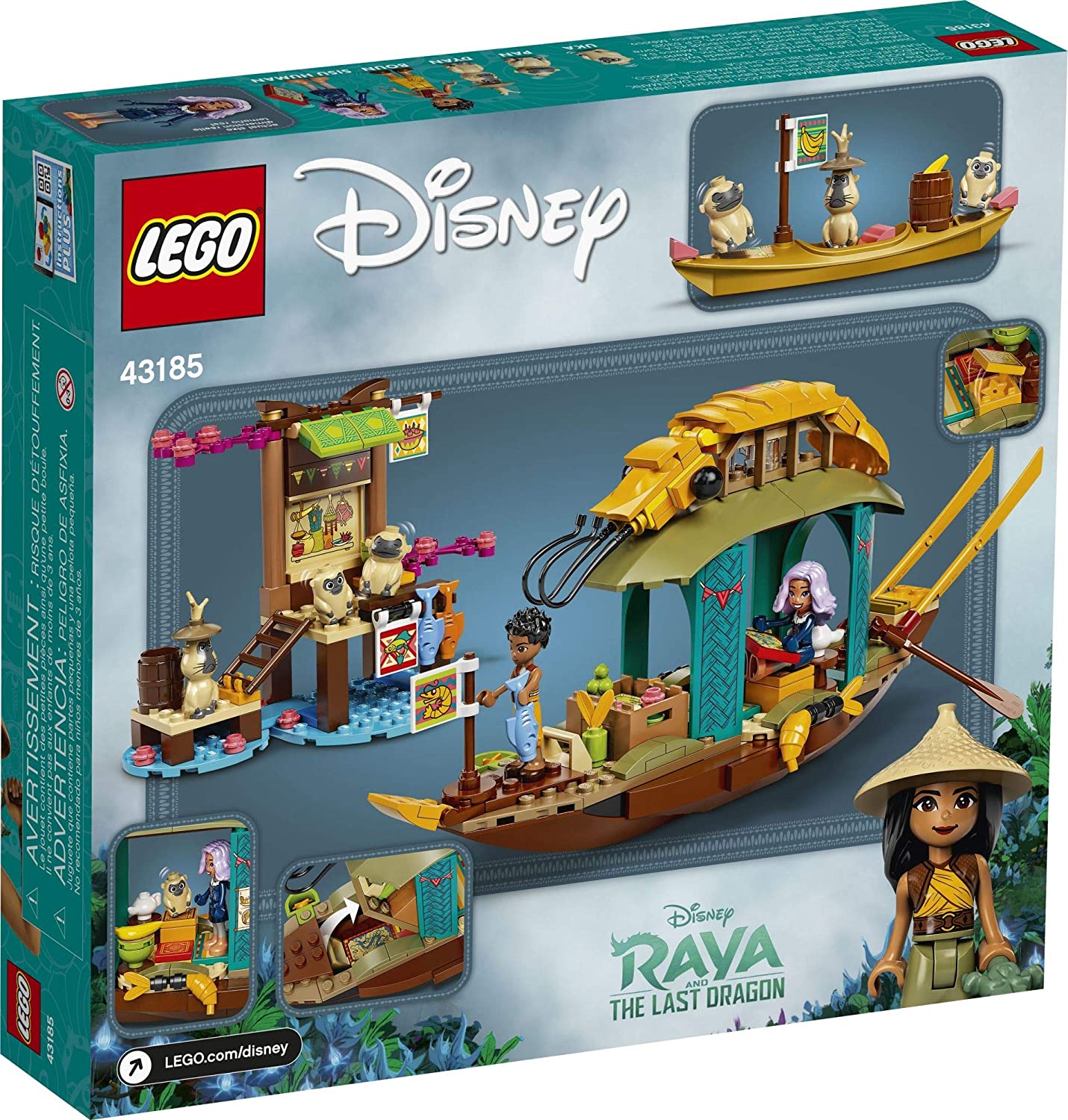 LEGO® Disney Raya and the Last Dragon Boun's Boat 43185