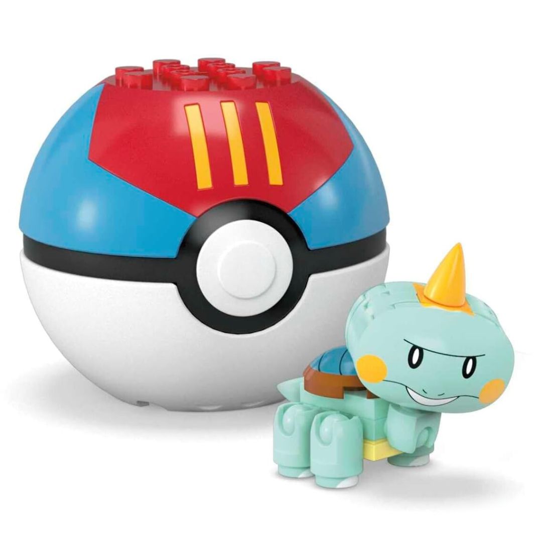 MEGA Pokemon Chewtle Action Figure Building Set with Poke Ball (22 pc)