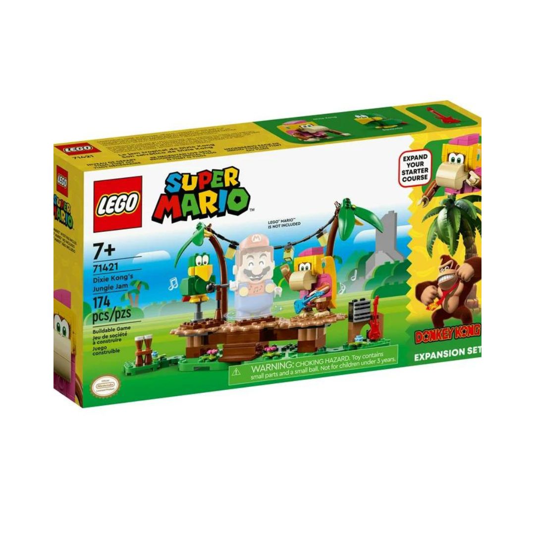 LEGO® Super Mario™ Dixie Kong’s Jungle Jam Expansion Set Building Toy Set 71421, 174 Pieces