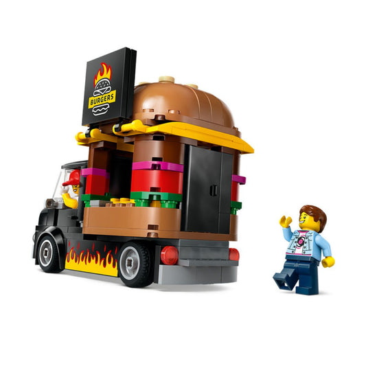 LEGO® City Burger Truck Toy Building Kit 60404, 194 Pieces