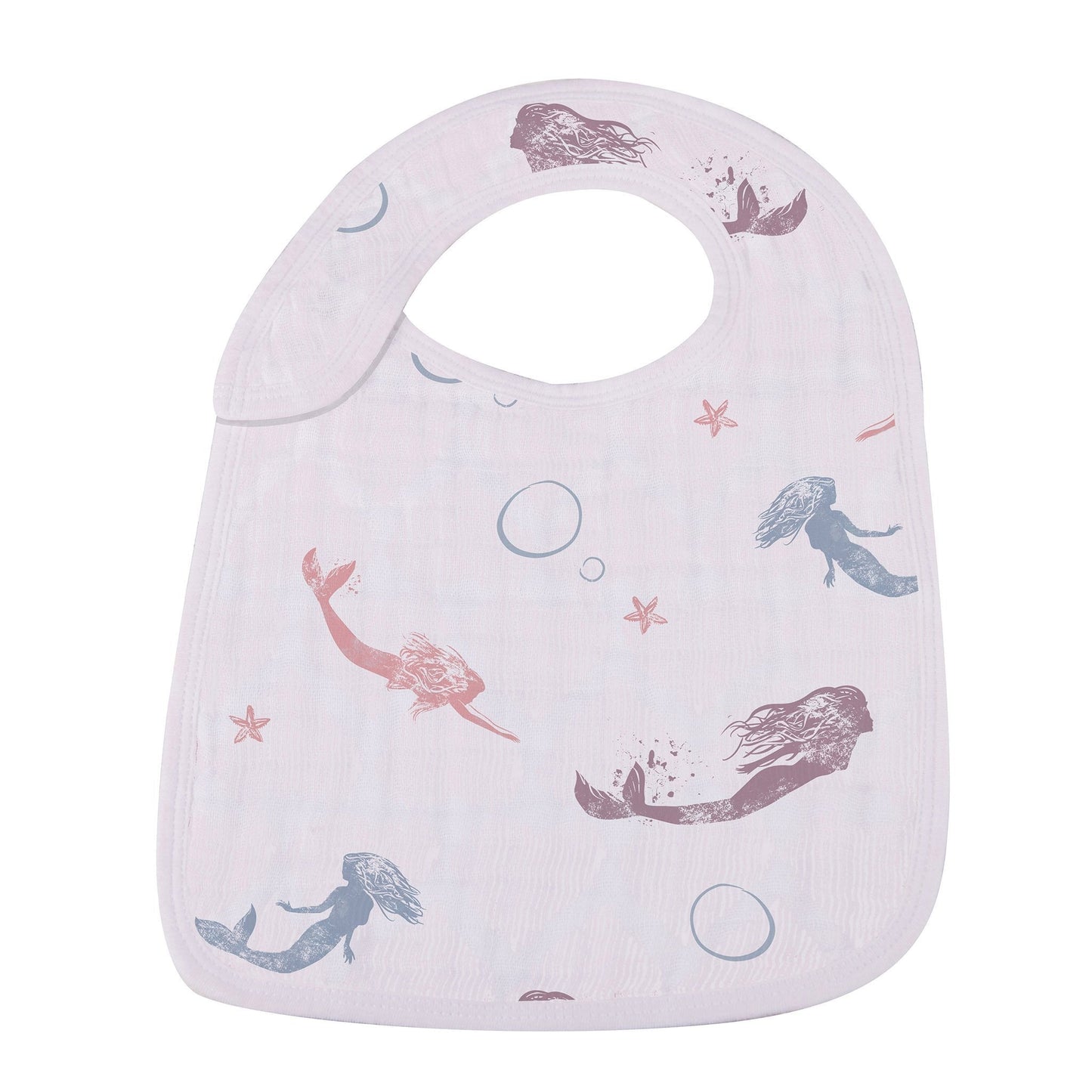 Under The Sea 100% Natural Bamboo Muslin Cotton Snap Bibs, 3 Pack