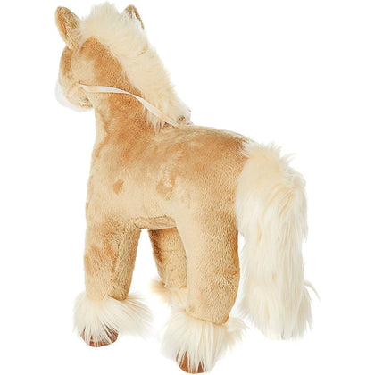 GUND Dakota Clydesdale Horse Standing Stuffed Animal Plush, Tan, 15