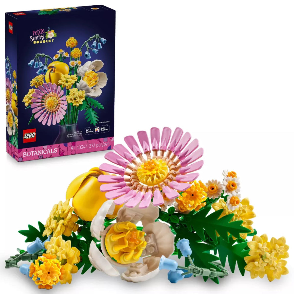 LEGO® Botanicals Petite Sunny Bouquet Flower Building Set 10347, 373 Pieces