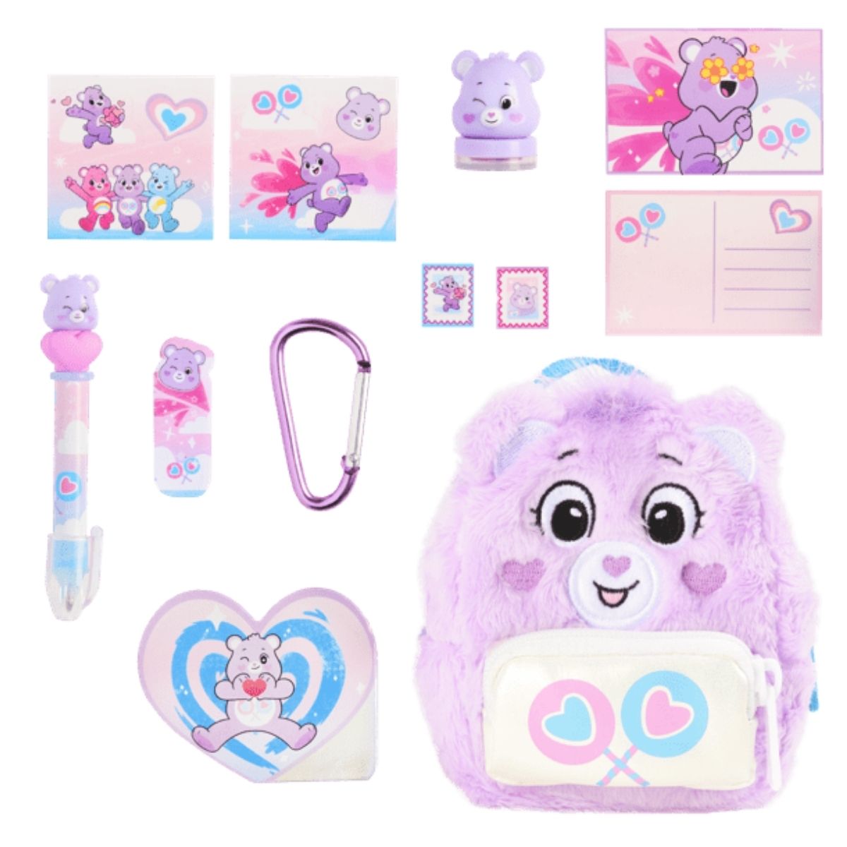 Real Littles™ Care Bears 3.5" Inch Micro Collectible Backpack with 6 Surprise Inside!, Share Bear