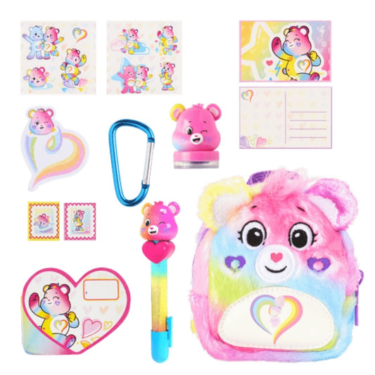 Real Littles™ Care Bears 3.5" Inch Micro Collectible Backpack with 6 Surprise Inside!, Togetherness Bear