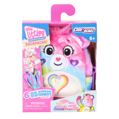 Real Littles™ Care Bears 3.5" Inch Micro Collectible Backpack with 6 Surprise Inside!, Togetherness Bear